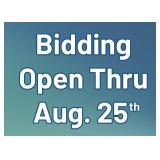 Bid Now Thru August 25