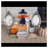 Fall Home Dï¿½cor, Metal Sconces, Welcome Sing