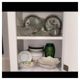Assorted Dishes, Plates, Tea Tin