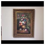 Large Floral Oil Painting - 34"x46"