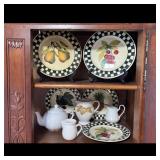 Toyo Ceramic Plates, White Tea Set