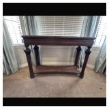Dark Wood Console Table