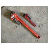 Taskforce 10 in & Truecraft 24 in Pipe Wrenches
