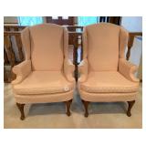2 Upholstered Wingback Chairs