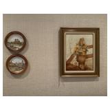 Painting by Carolyn J. Browning and 2 Decorative