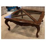 Glass top coffee table Gordons Manufacturing