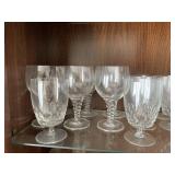 31 Pieces of Stemmed Crystal