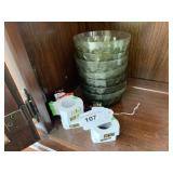 Green Bowls &  Napkin Rings
