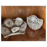 2 Glass Serving Bowls