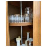 Glass Pitcher, Glasses, & Salt/Pepper Shakers