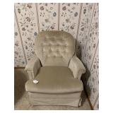 Cloth Recliner & Ottoman