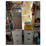 3 - 2 Drawer Filing Cabinets & Content