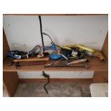 Contents of Shelf, Cast Iron Dutch Oven, Misc