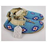 Fully Beaded Native American Moccasins