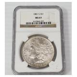 1881 - NGC Morgan Silver Dollar