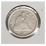 1 - 1875 U.S. Twenty Cent Piece