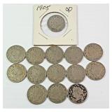 15 - Barber Nickels