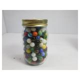 5-  Jars Filled w/  Marbles