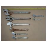 8 - Adjustable Rigid, Craftsman, Wrenches