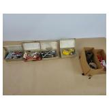 Tork Boxes, w/ Bolts, Hook Hangers, Misc