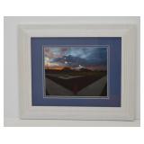 "Football & Fall Skies" framed photograph