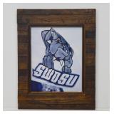 Framed Photo of SWOSU's Game Day Flags