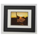 Framed photograph "Golden Flag"