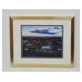 Framed aerial photograph of SWOSU's Campus
