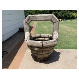 Large wood outdoor planter