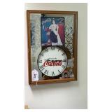 2 Coca-Cola clocks, 2 Coca-Cola thermometers &