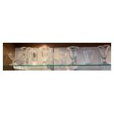 Vintage soda fountain glasses and ice cream dish Vintage soda fountain glasses and ice cream dish