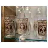 9 'Drink Coca-Cola' glasses 9 'Drink Coca-Cola' glasses