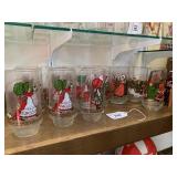 16 Limited Edition Coca-Cola Christmas glasses 16 Limited Edition Coca-Cola Christmas glasses