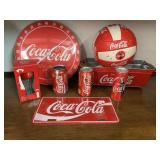 Coca-Cola Thermometer, volleyball, 3 Coke cans