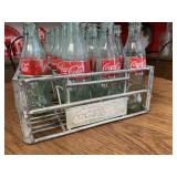 Vintage metal Coke bottle carrier