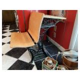 Antique iron school desk Antique iron school desk