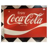Vintage Enjoy Coca-Cola metal sign Vintage Enjoy Coca-Cola metal sign