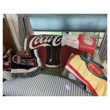 Coca-cola blankets, shirts, towel, pillow