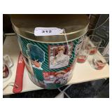 2 Large Coke tins, coffee mug 2 Large Coke tins, coffee mug