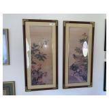 2 framed prints - Asian bird prints 2 framed prints - Asian bird prints