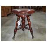 Claw Foot Swivel Piano Stool