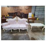 French Estate Style Sofa & Coffee Table