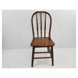 Children's Wood Chair 29' h, 12' w, 12' seat