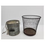 Daisy Basket, & Minnow Bucket