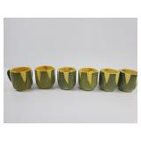 6 - Shawnee Corn King Mugs 3.5" h