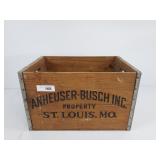 Anheuser Busch Wood Crate