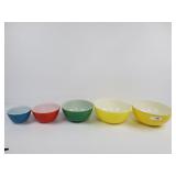 5  - Pyrex Nesting Bowls