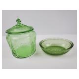 Uranium serving dish & candy Jar