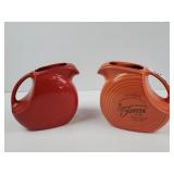 2 - Fiestaware  60th anniversary pitchers