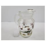 Atlas Hull pheasant pitcher  9" h